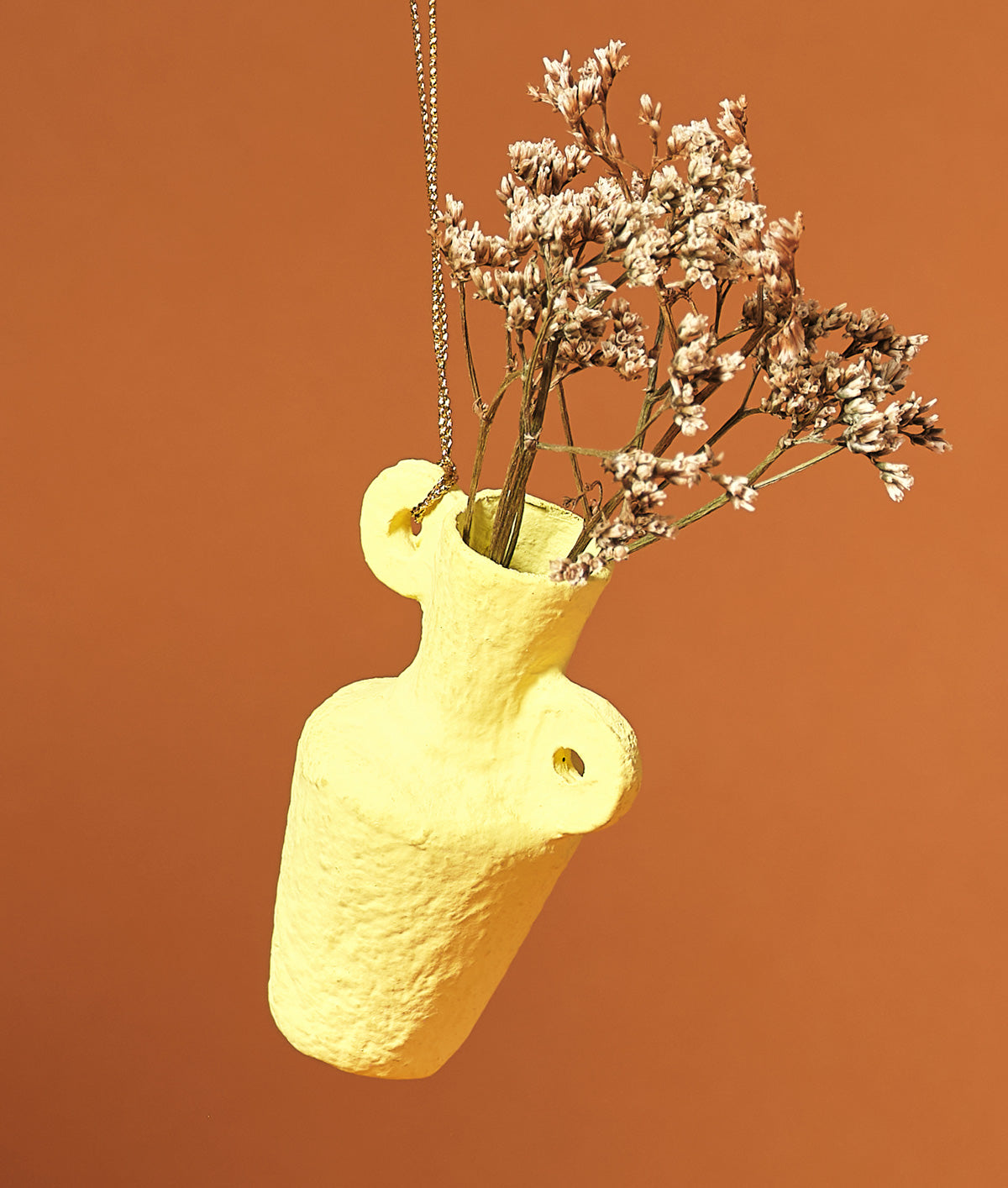 Kline Yellow Miniature Vase Ornament