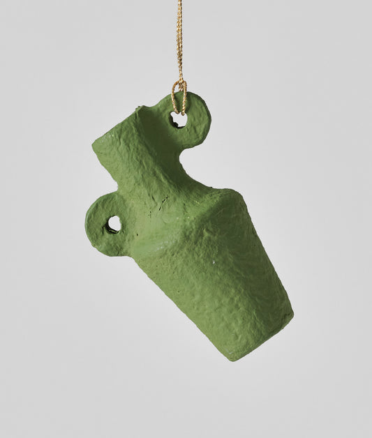 Kline Moss Green Miniature Vase Ornament