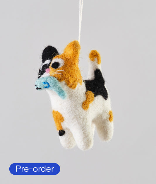 *PRE-ORDER* Dwight, Cat with Fish