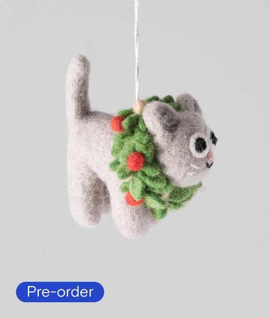 *PRE-ORDER* Ernest, Cat In Wreath