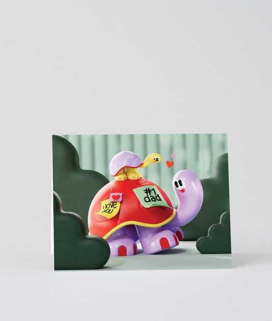 I Love You Dad Kids Greetings Card