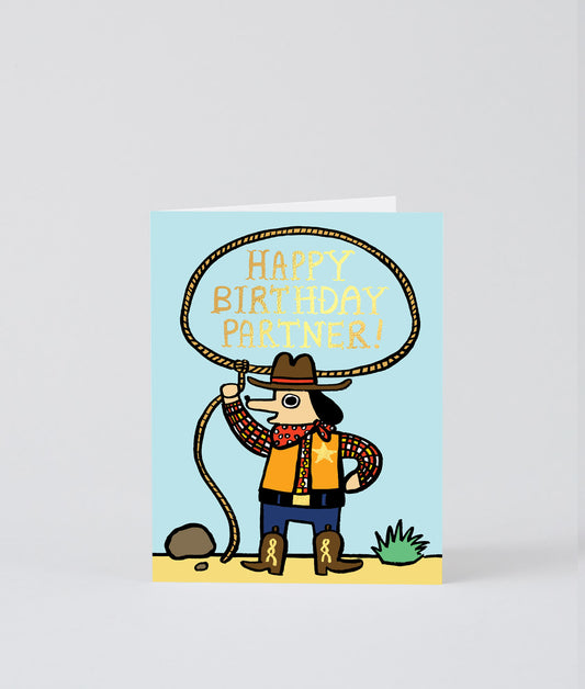 Happy Birthday Partner Kids Greetings Card