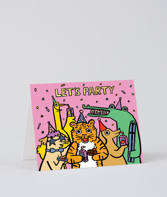 Kid's Party Kids Greetings Card