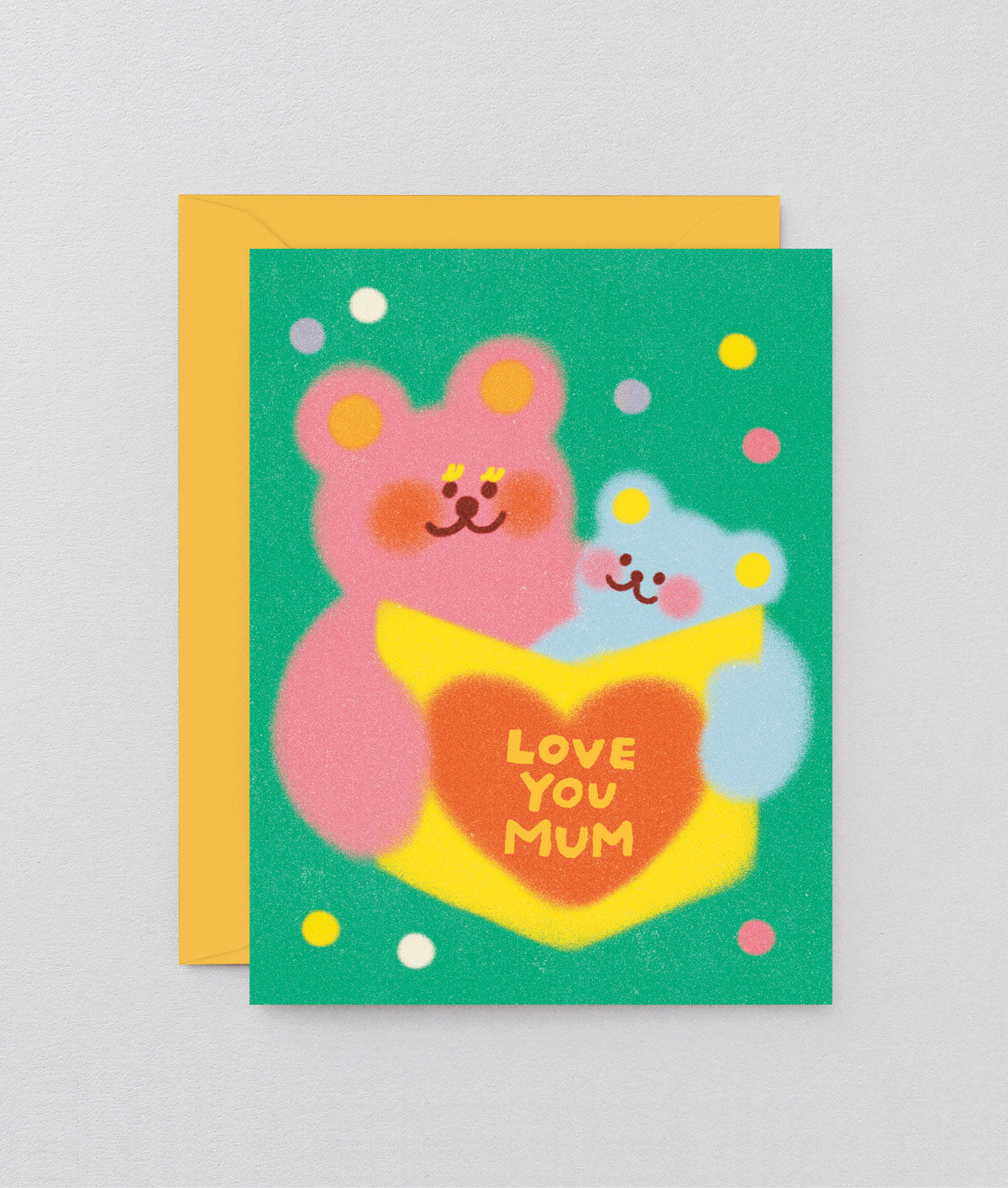 Love You Mum Bears Kids Greetings Card