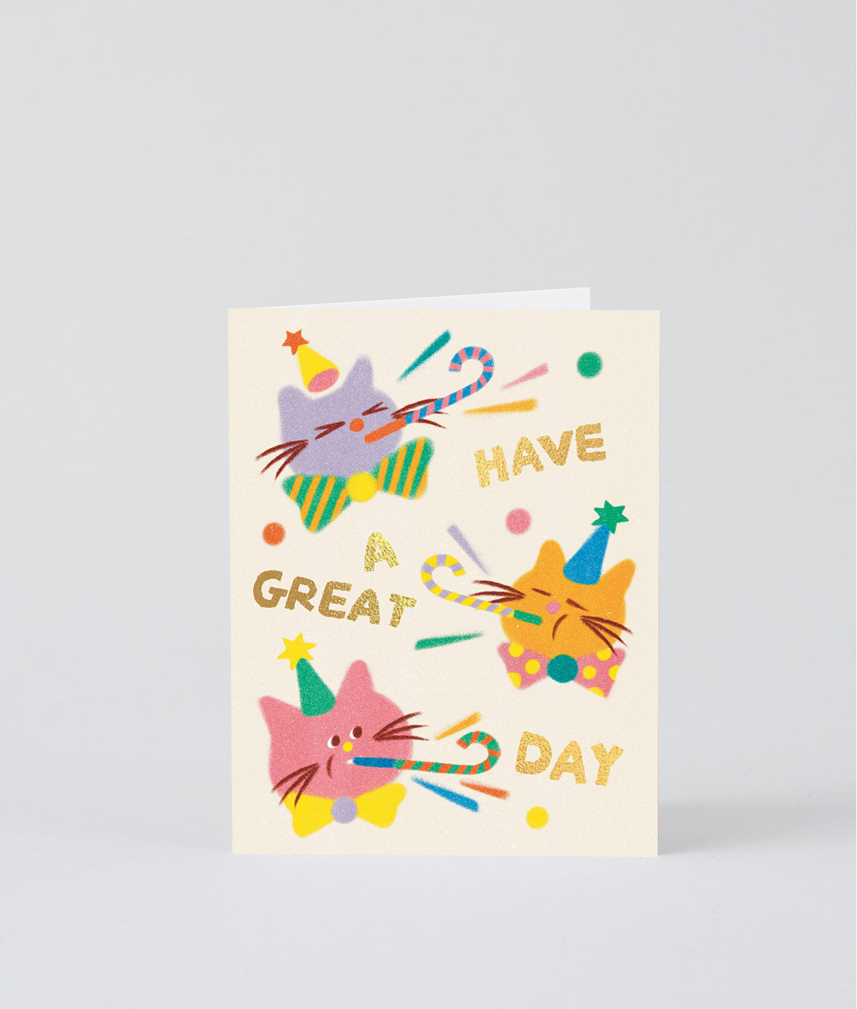 Cat Celebration Kids Greetings Card