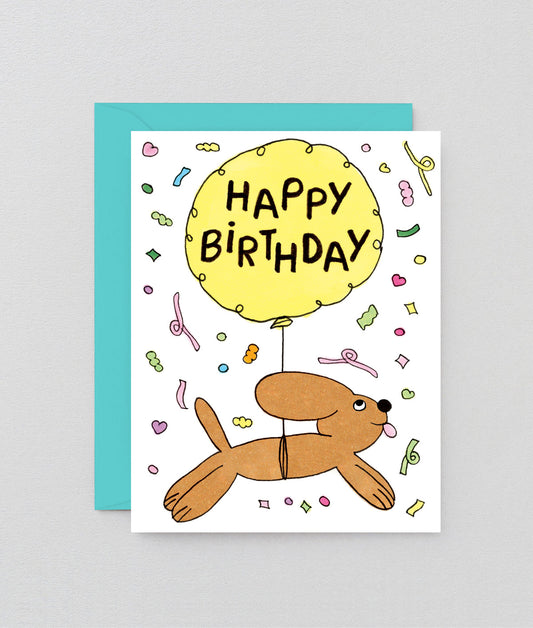 Happy Birthday Dog & Balloon
