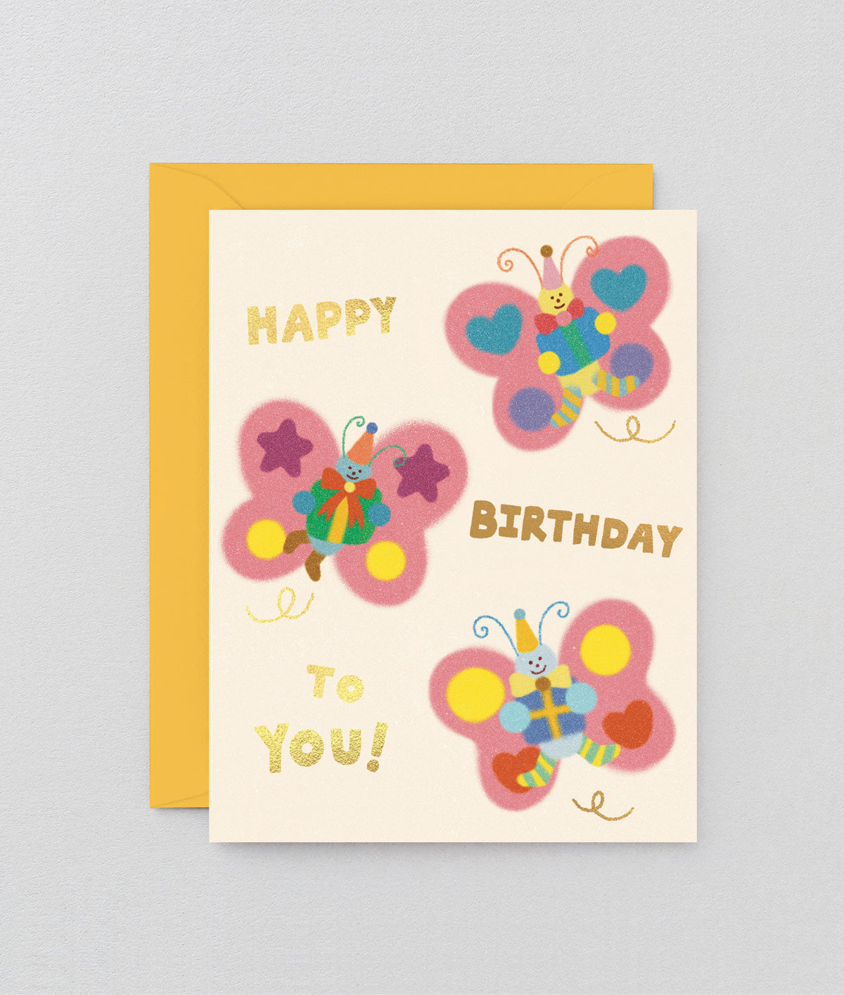 Happy Birthday To You Butterflies Kids Greeting Card