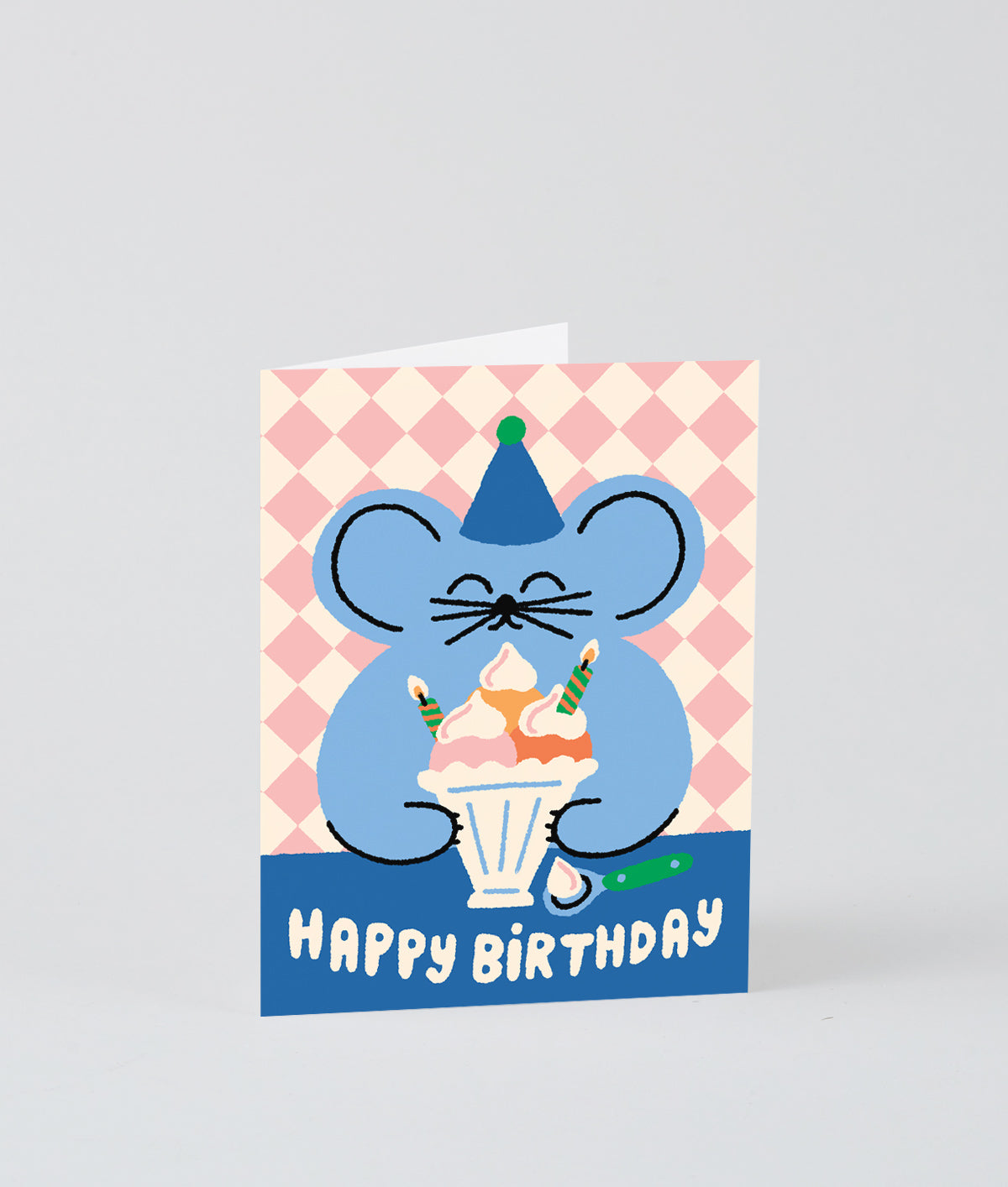 Happy Birthday Ice Cream Sundae Kids Greeting Card