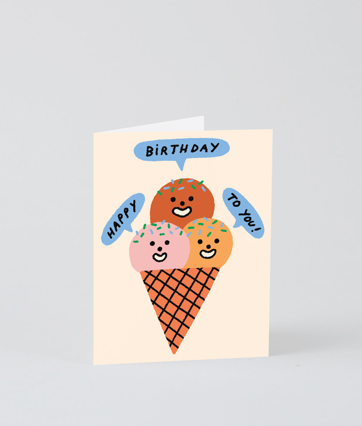 Happy Birthday To You Ice Cream Kids Greeting Card
