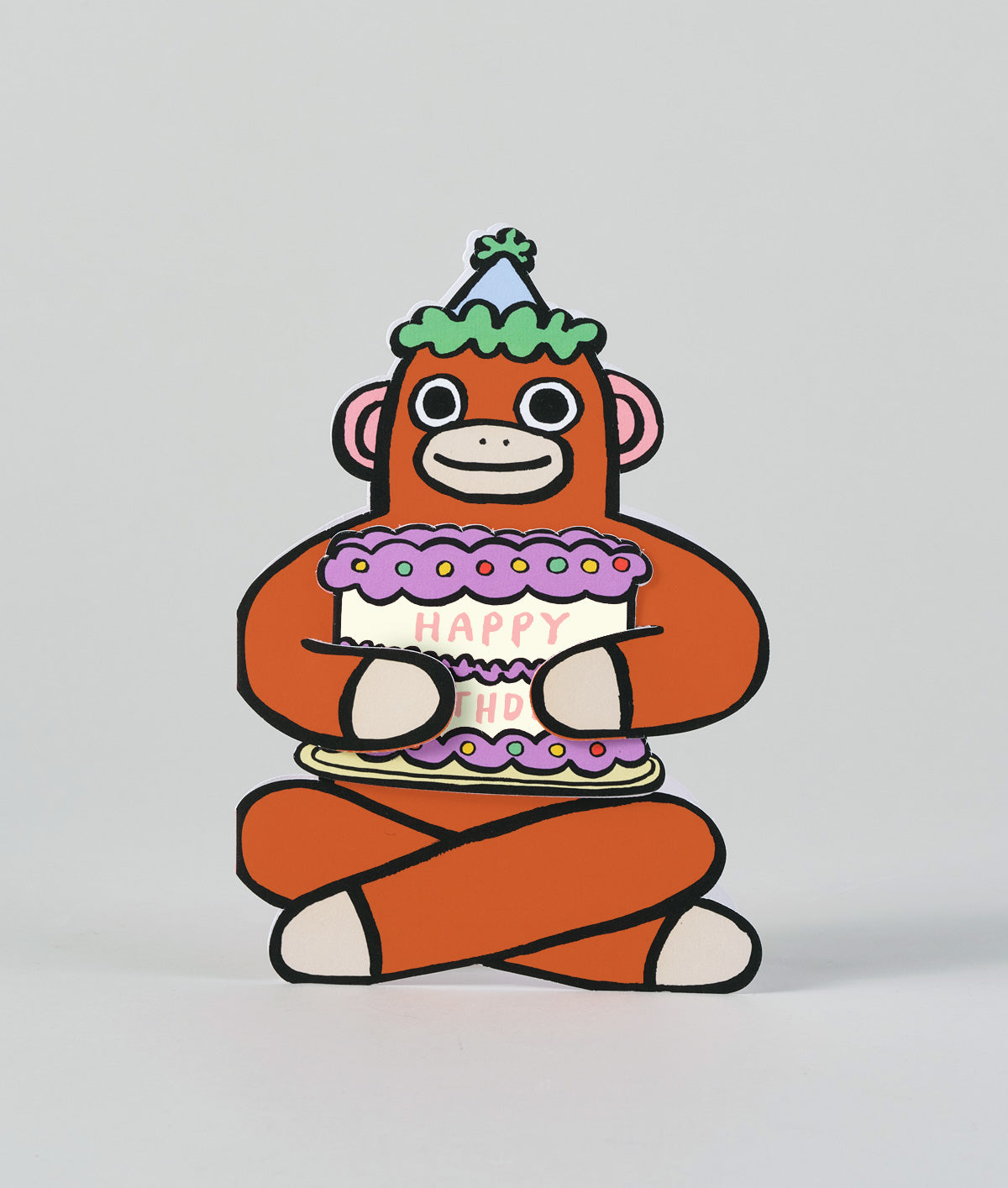 Monkey With Mini Card