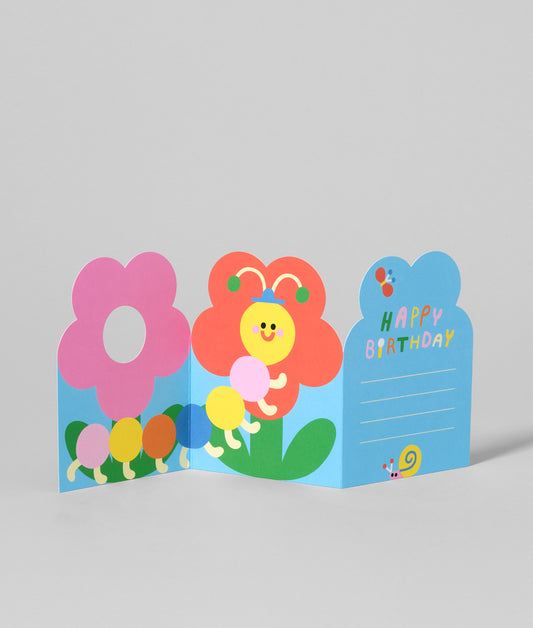 Bug & Flower Fold Out Card