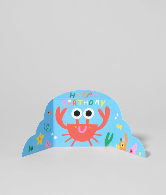 Hiding Crab Fold Out Card