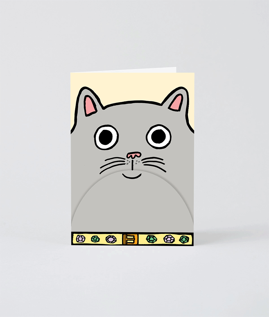Cat Big Mouth Fold Out Card
