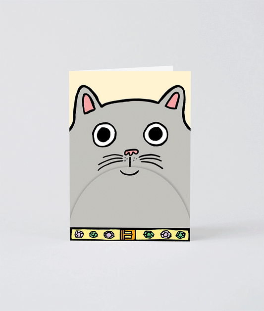 Cat Big Mouth Fold Out Card