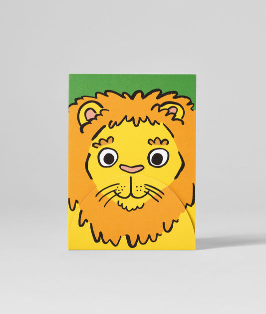 Lion Big Mouth Fold Out Card