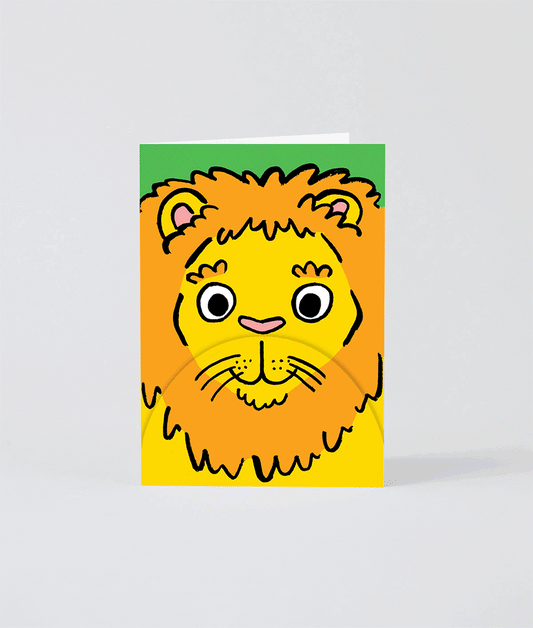 Lion Big Mouth Fold Out Card