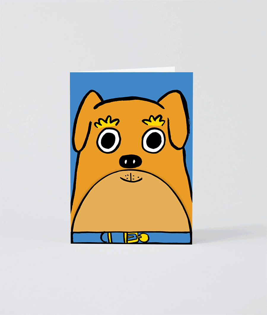 Dog Big Mouth Fold Out Card
