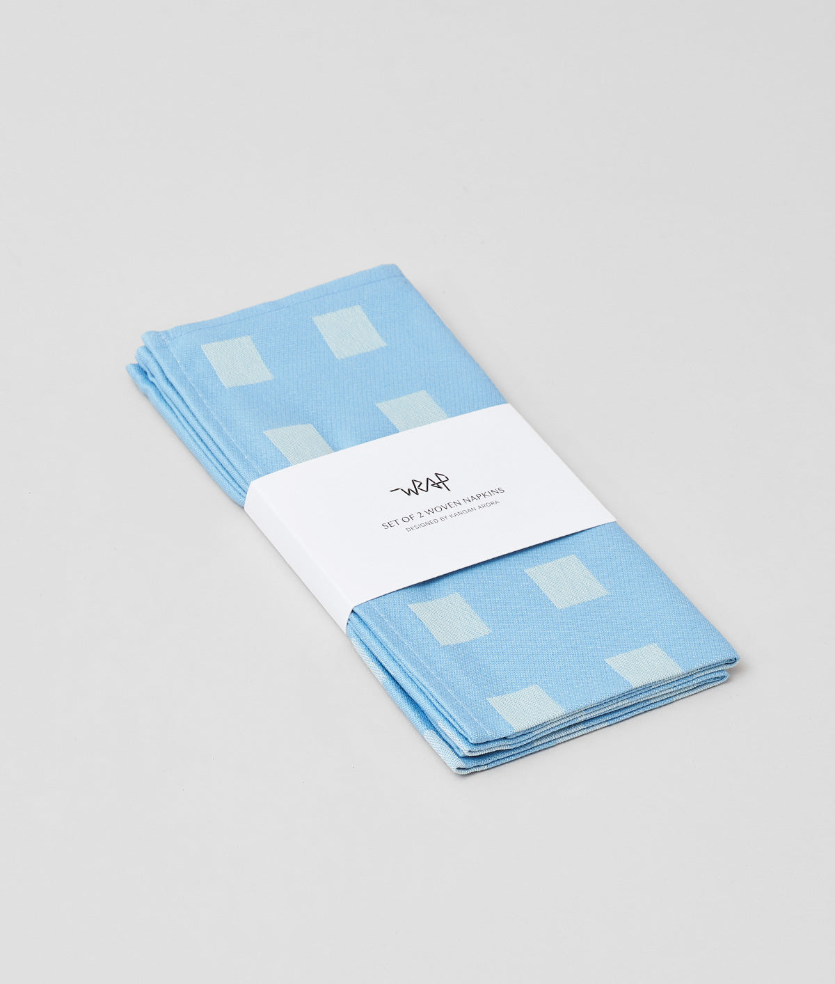 Squares Blue/Soft Aqua Napkin