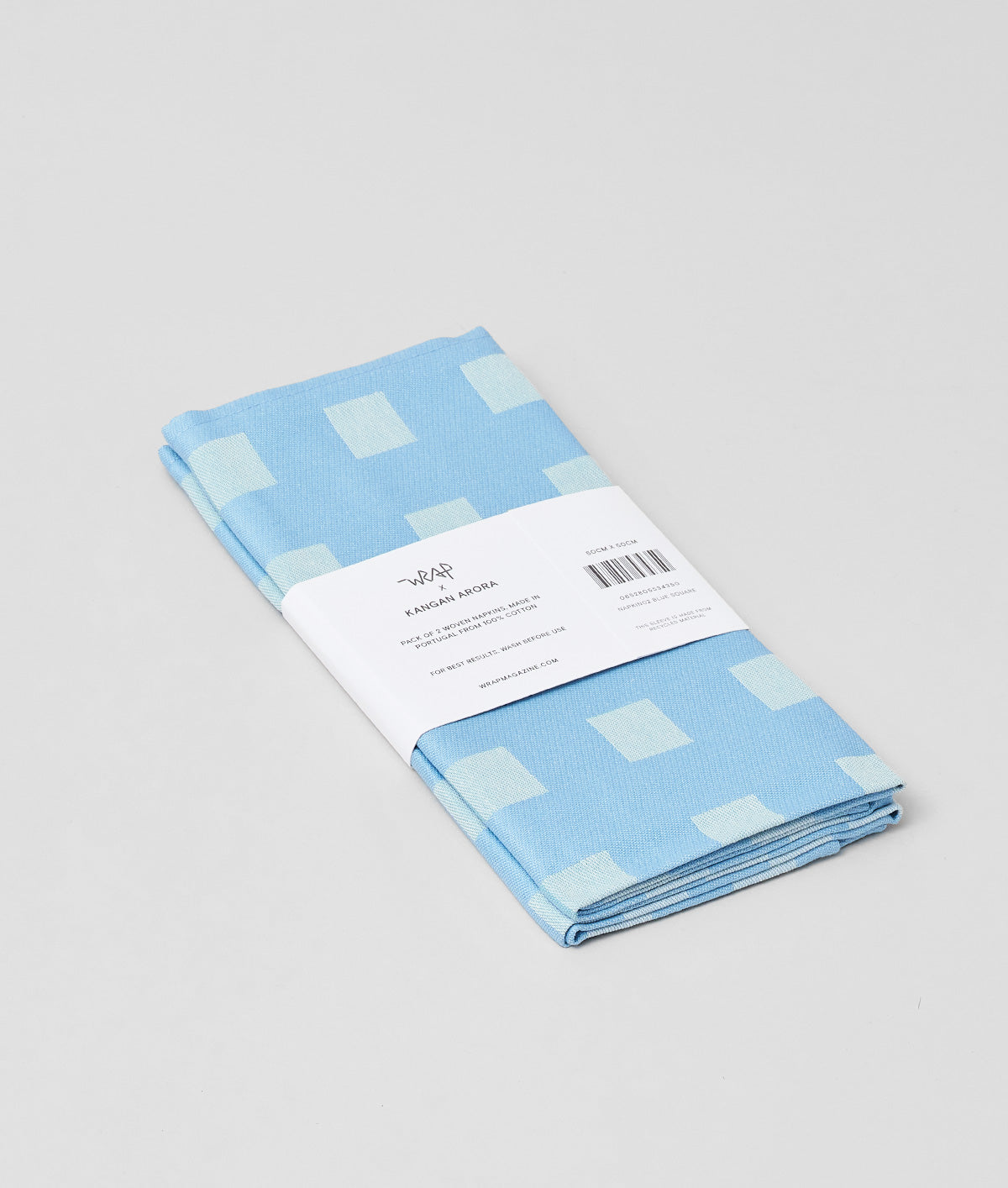 Squares Blue/Soft Aqua Napkin