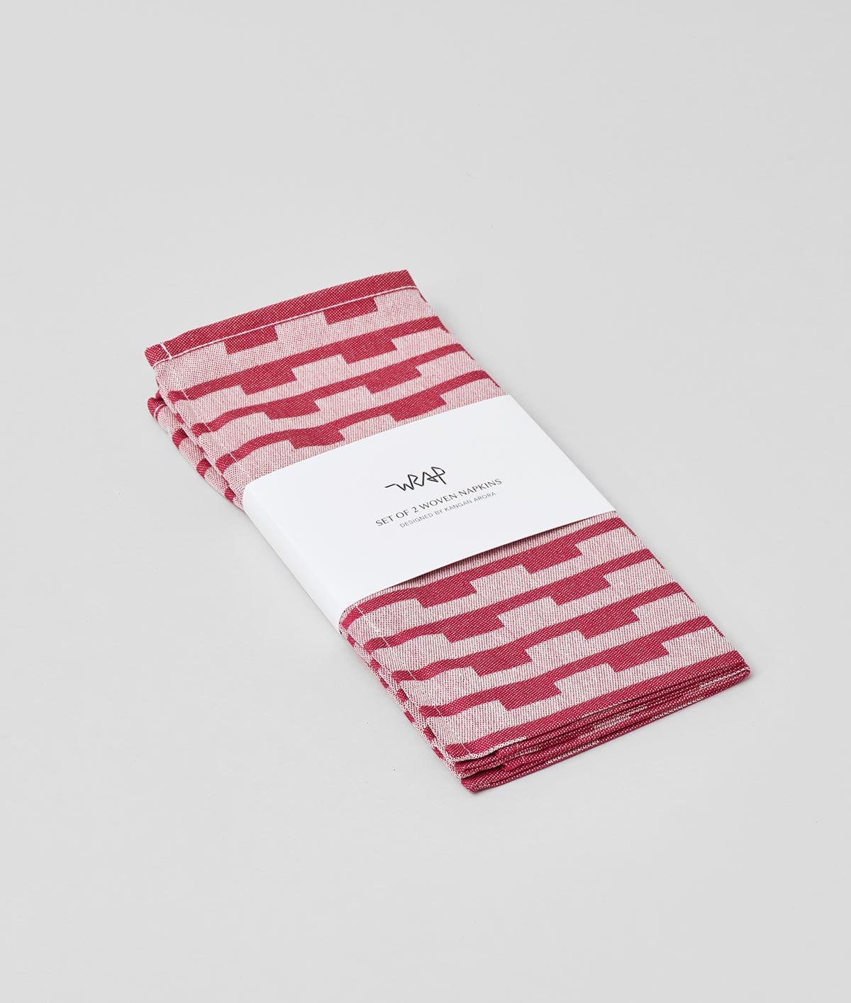 Stripes Burgundy/Natural Napkin