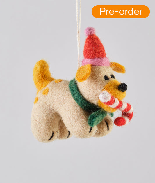 *PRE-ORDER* Martha, Dog with candy cane