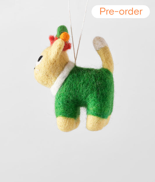 *PRE-ORDER* Buddy, Cat in Elf Outfit