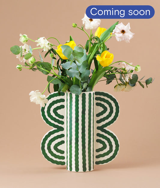 *COMING SOON* Large Butterfly Vase Green