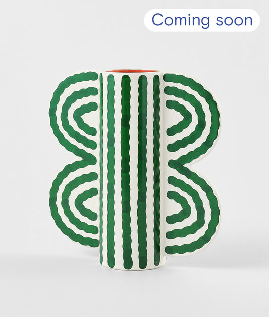 *COMING SOON* Large Butterfly Vase Green