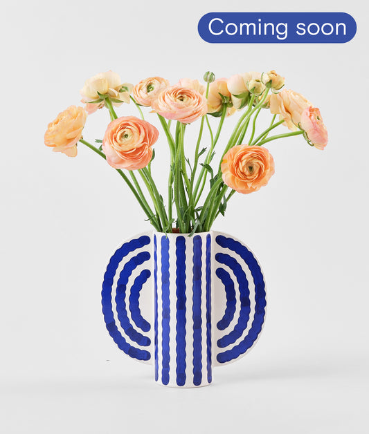 *COMING SOON* Small Butterfly Vase Blue