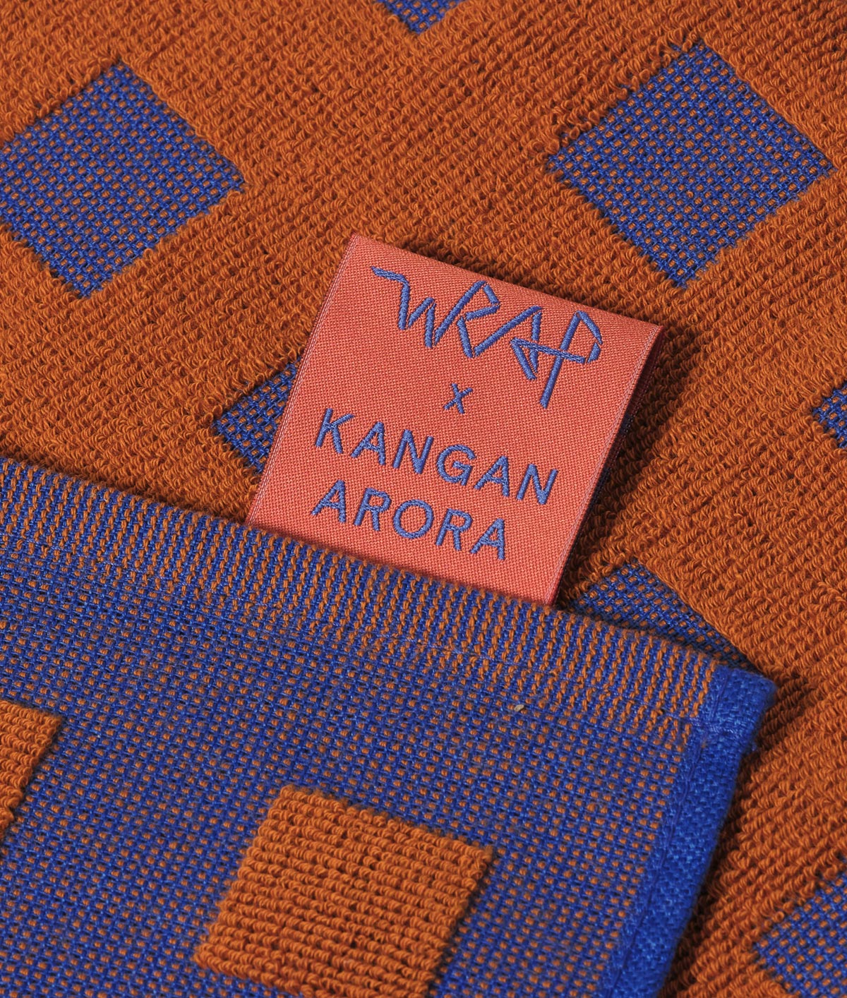 *COMING SOON* Squares Terry Tea Towel Burgundy/Blue