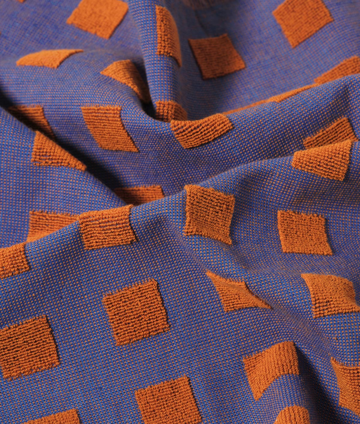 *COMING SOON* Squares Terry Tea Towel Burgundy/Blue