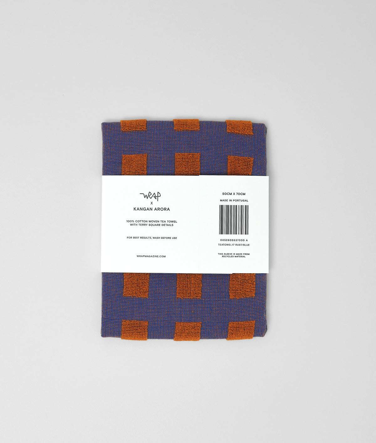 *COMING SOON* Squares Terry Tea Towel Burgundy/Blue
