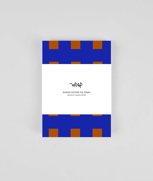*COMING SOON* Squares Terry Tea Towel Burgundy/Blue