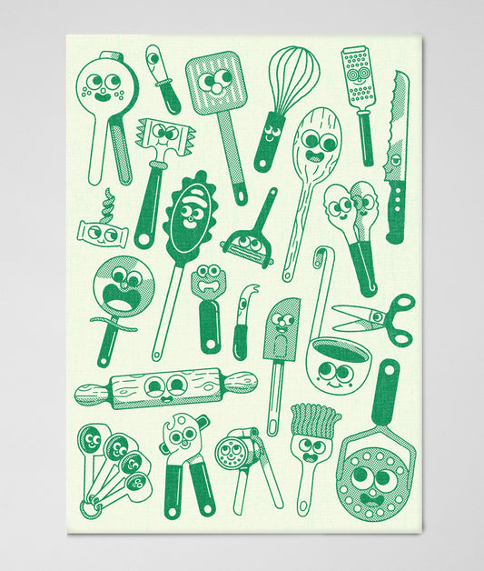 *COMING SOON* Kitchen Utensils Cotton Tea Towel
