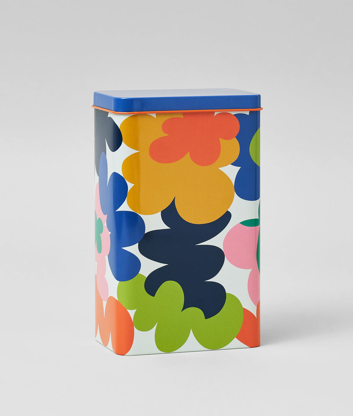 'Abstract Flowers' Coffee Tin