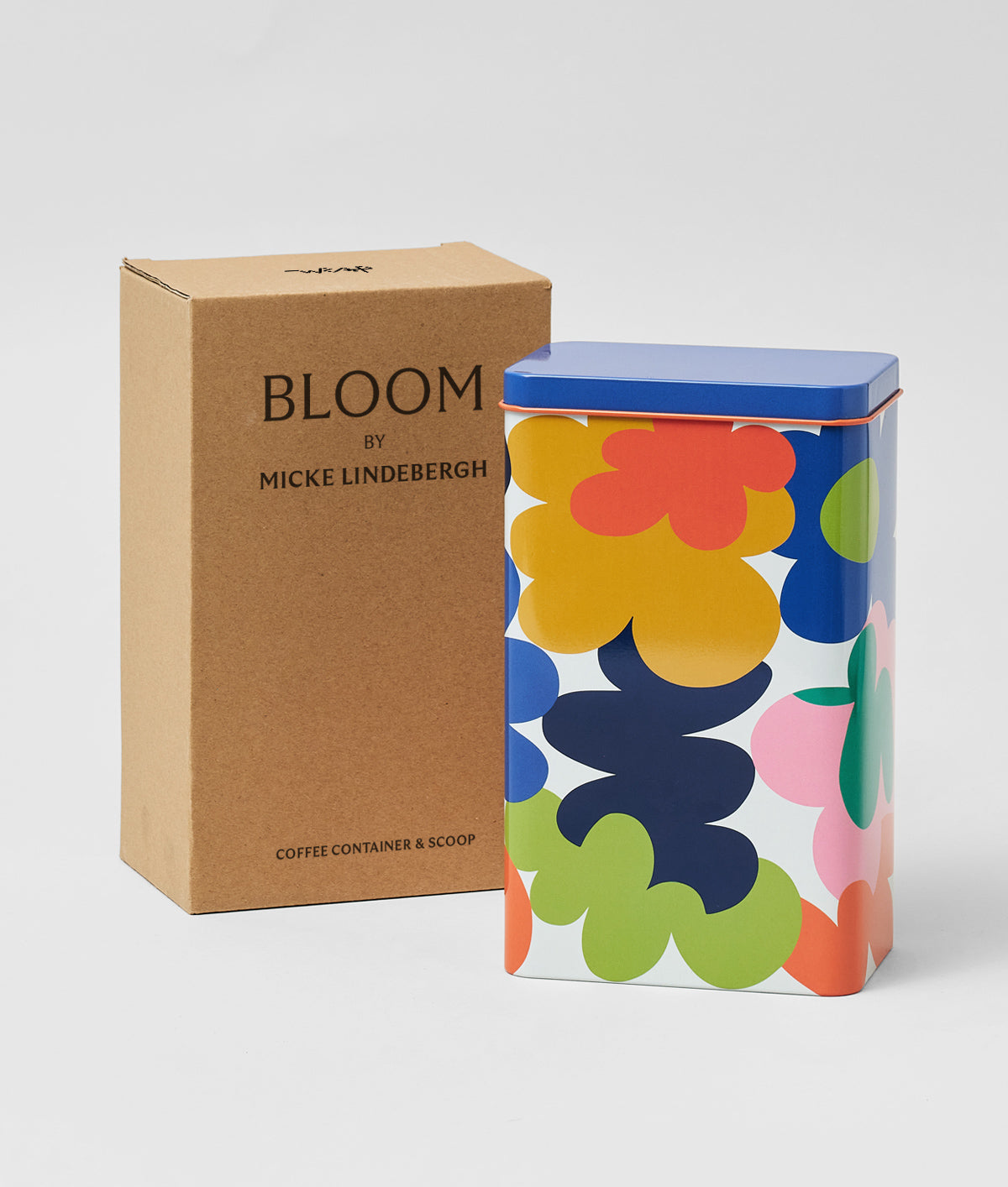 'Abstract Flowers' Coffee Tin