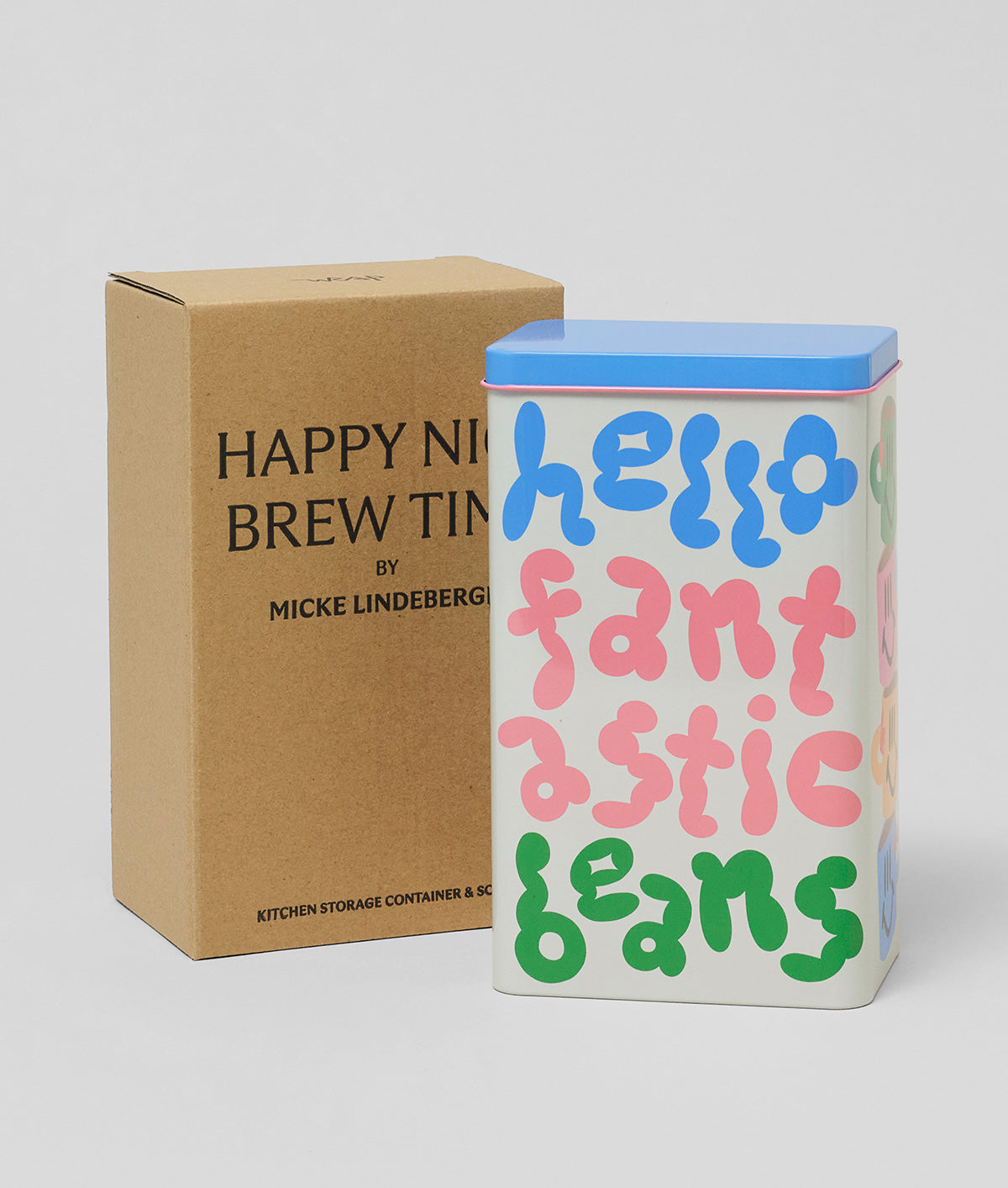 'Happy Nice Brew' Time Coffee Storage Tin