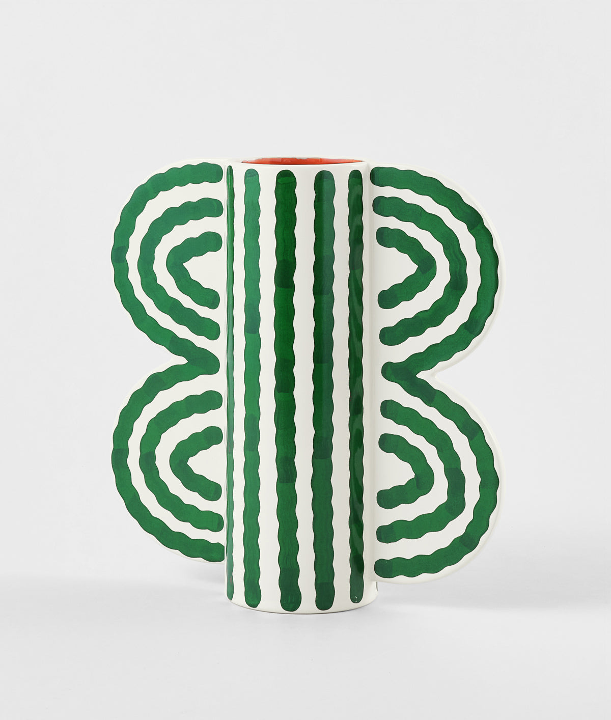 Large Butterfly Vase Green