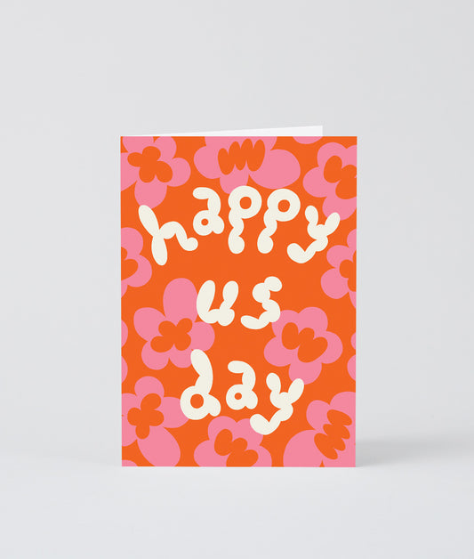 Happy Us Day Embossed Greetings Card