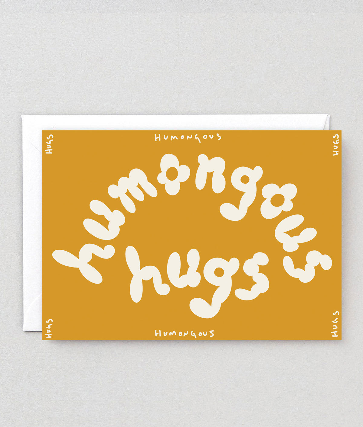 Humongous Hug Embossed Greetings Card