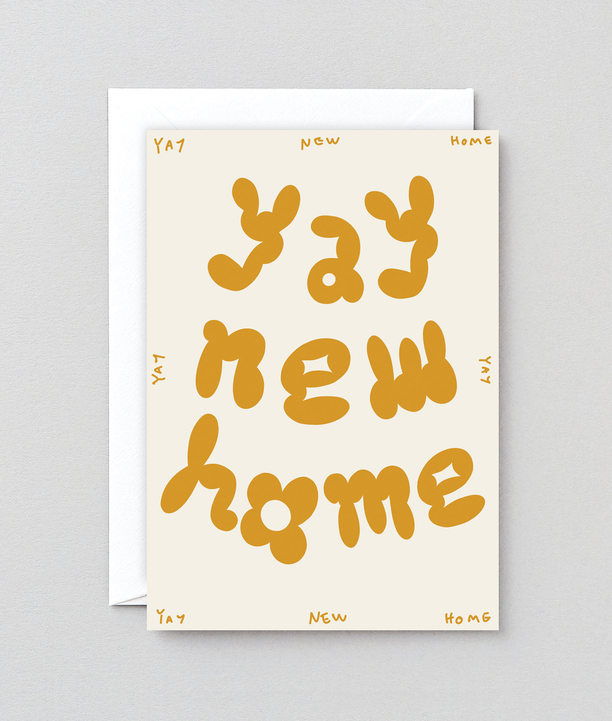 Yay New Home Embossed Greetings Card