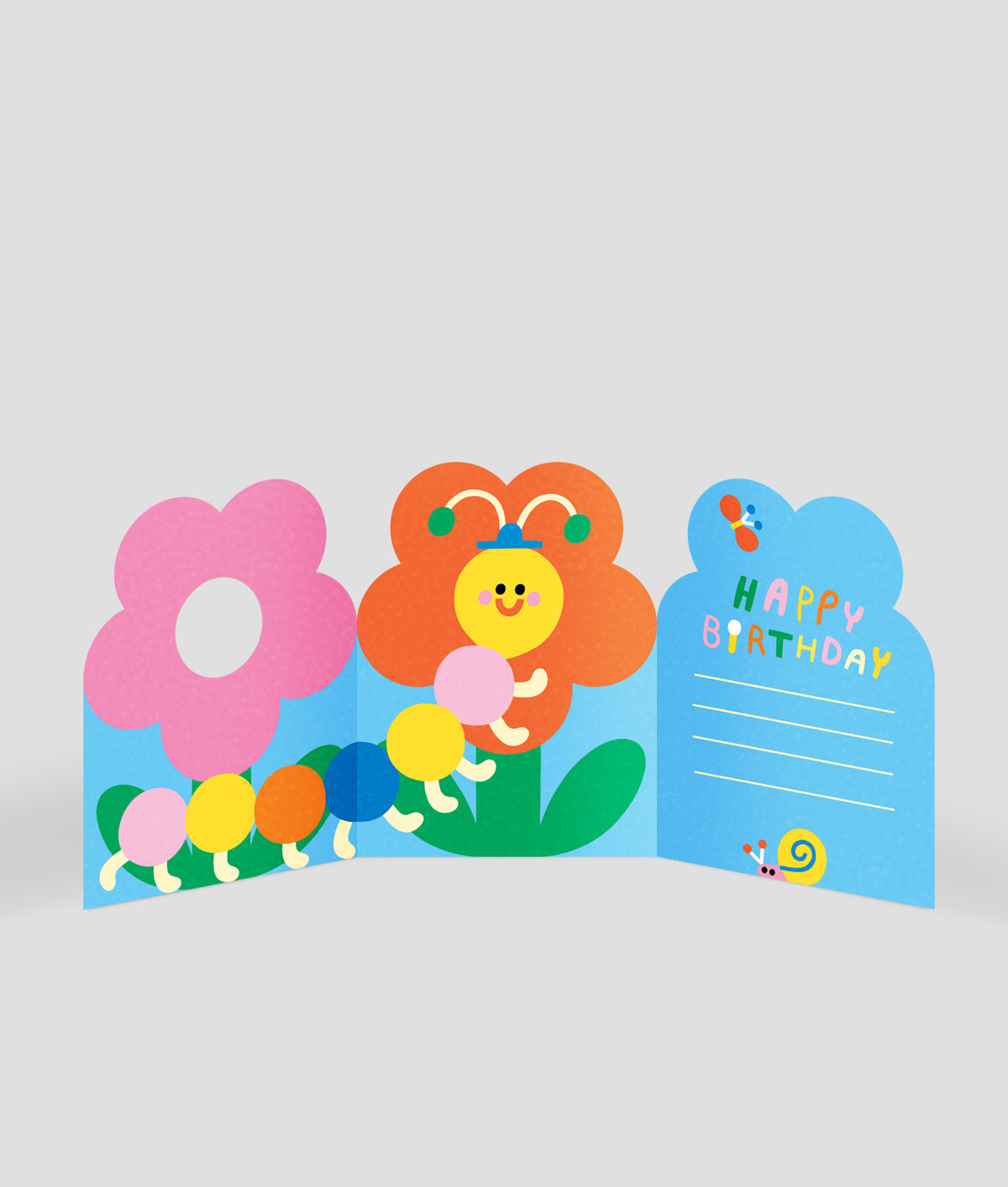 Bug & Flower Fold Out Card