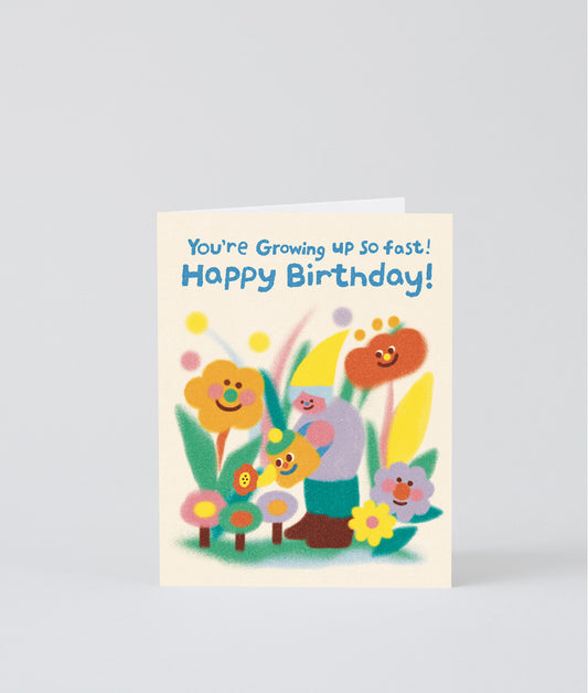 Growing Up Fast Birthday Kids Greetings Card