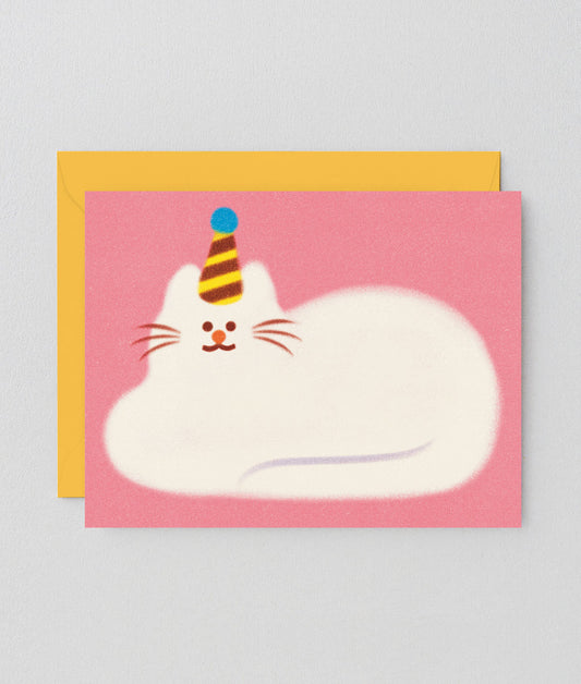 Birthday Cat Kids Greeting Card