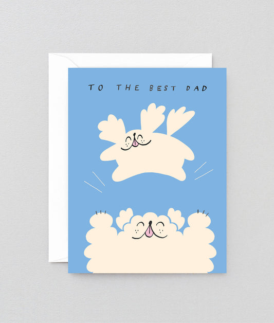 To The Best Dad Kids Greeting Card