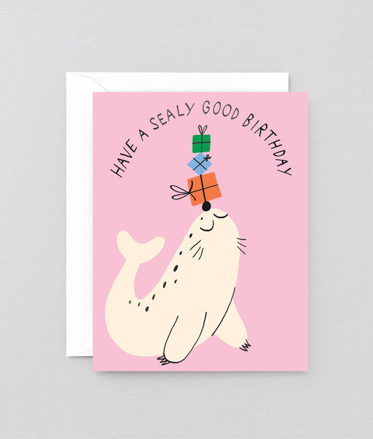 Have A Sealy Good Birthday Kids Greeting Card