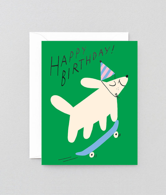 Happy Birthday Skateboard Kids Greeting Card