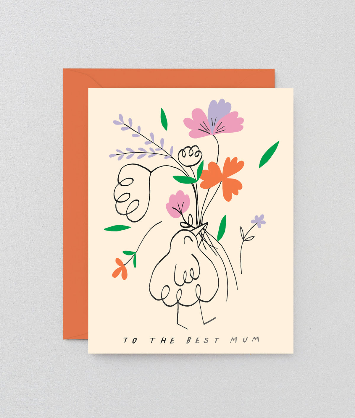 To The Best Mum Kids Greeting Card