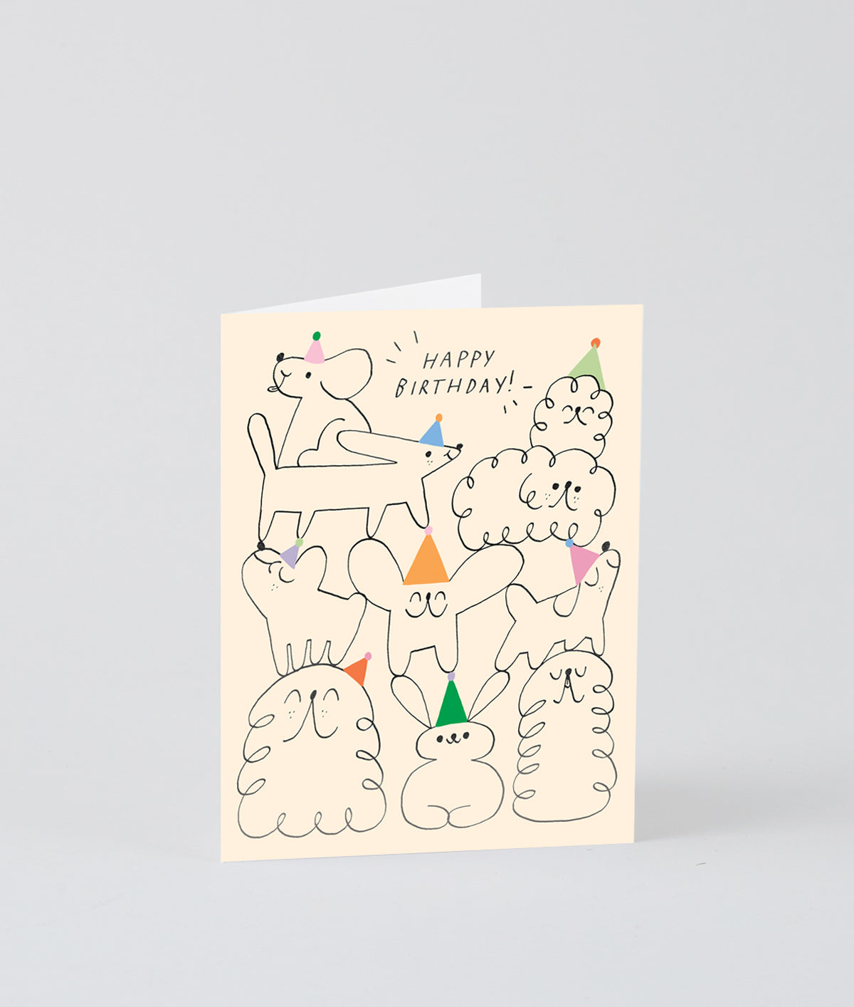 Happy Birthday Animal Stack Kids Greeting Card