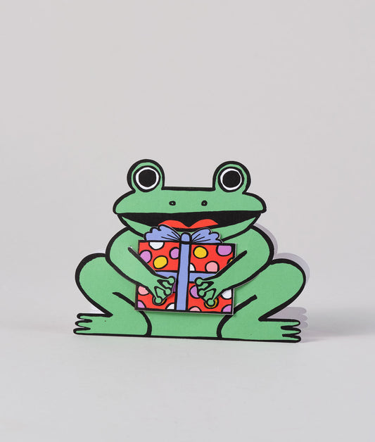 Frog With Mini Card